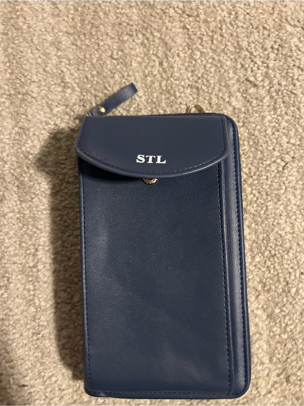 Navy Crossbody Phone Wallet